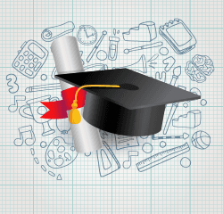 Comparison graphic of vocational vs university education