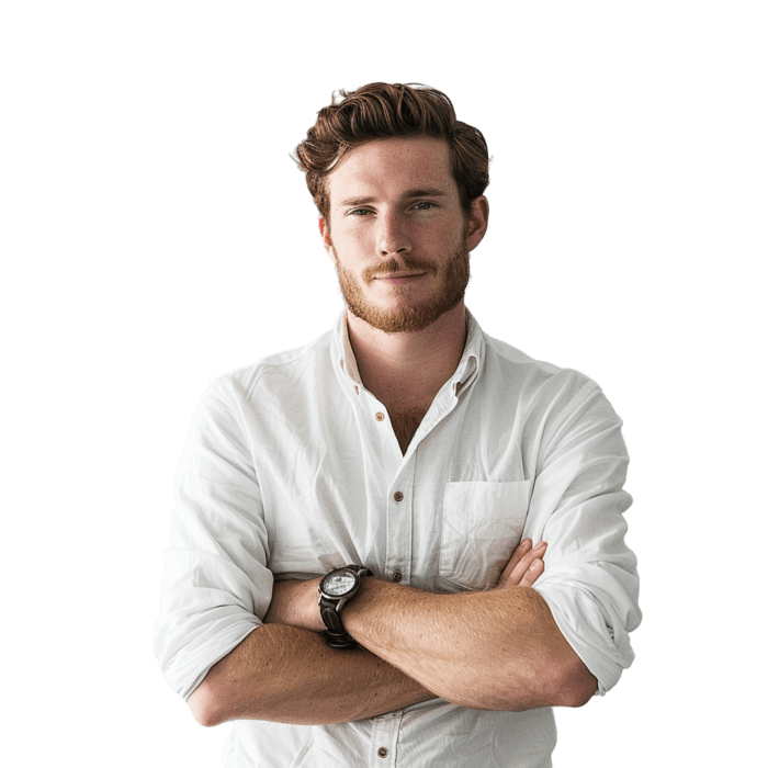 Portrait-style image representing masters degree