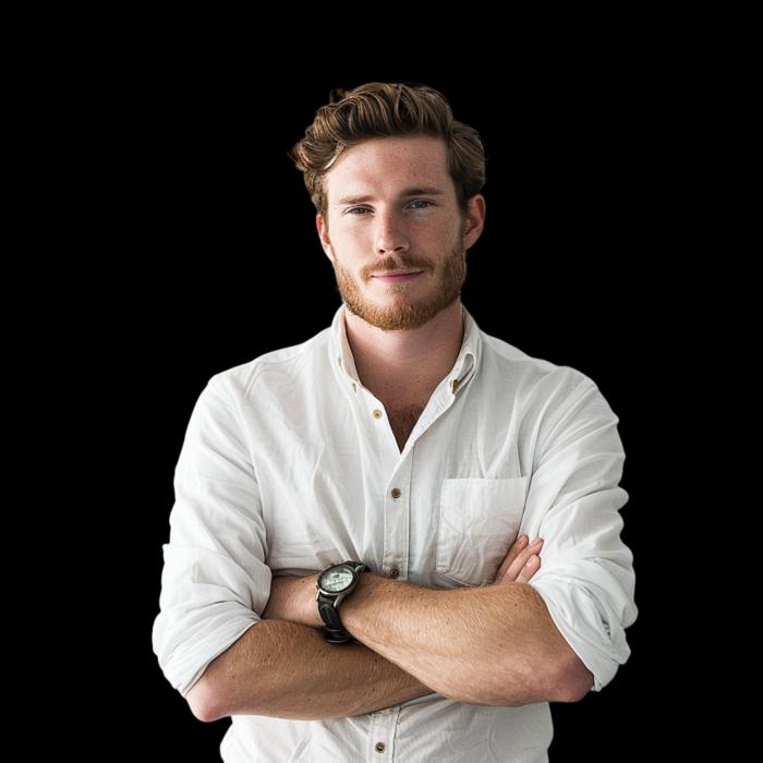 Portrait-style image representing masters degree