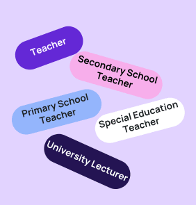 Portrait-style image representing teaching