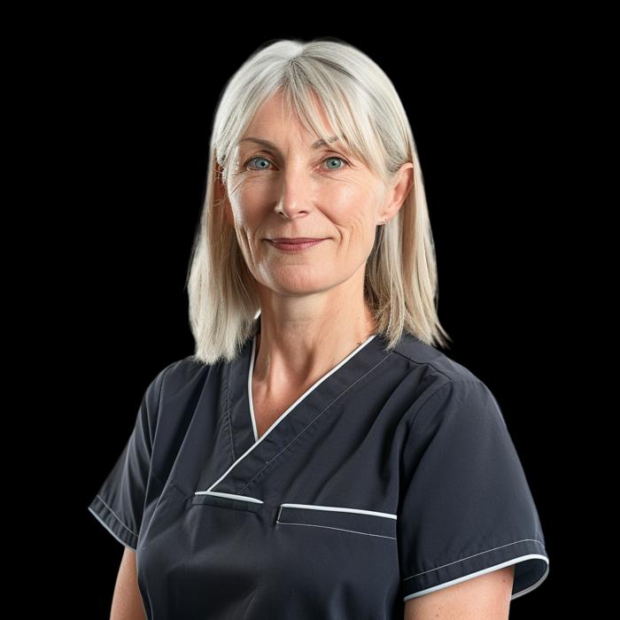 Nursing educator teaching clinical skills to students