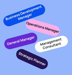Portrait-style image representing mba