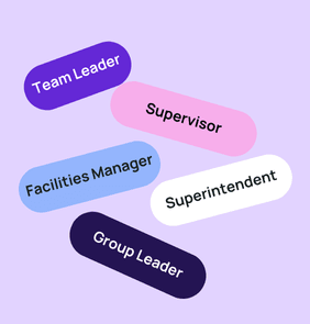 Word bubble graphic listing potential careers in Management such as Team Leader,Supervisor, Facilities Manager, and more – featured on StudySelect’s Management courses page
