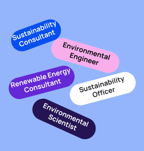 Portrait-style image representing sustainability